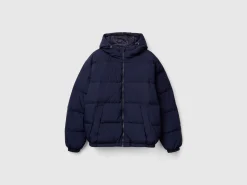 Real recycled down padded jacket