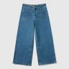 recycled cotton blend jeans
