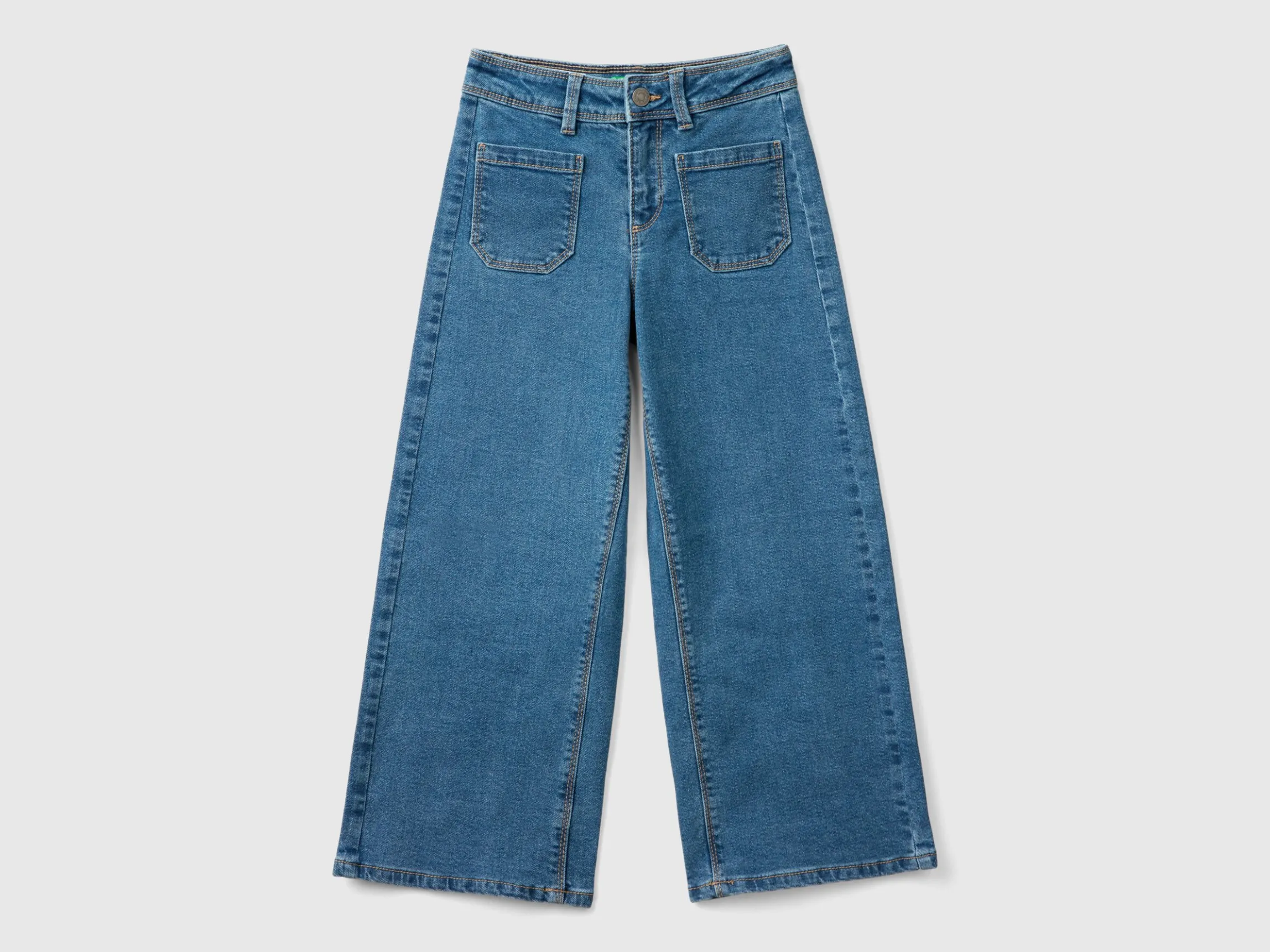 recycled cotton blend jeans