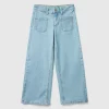 recycled cotton blend jeans