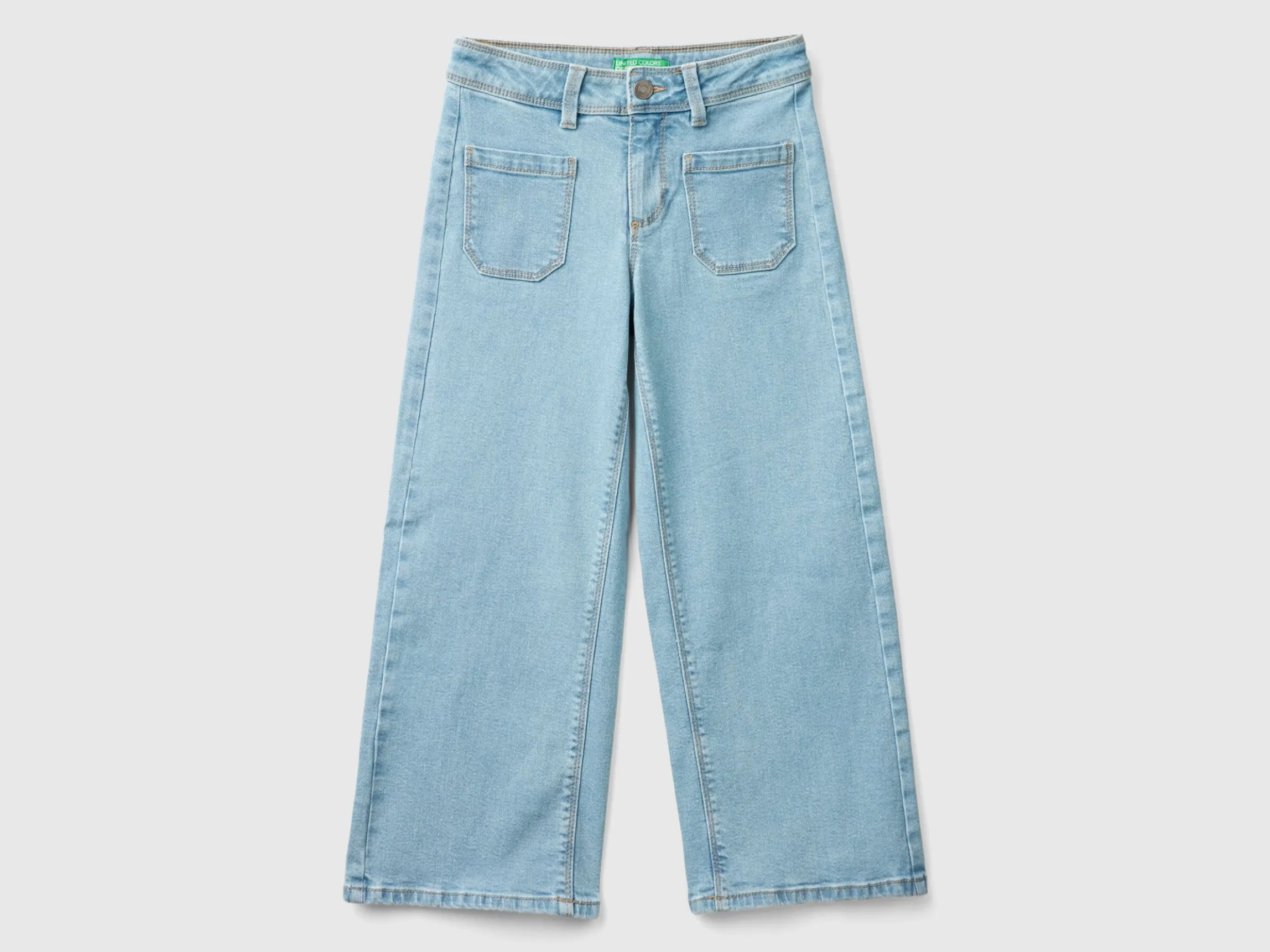 recycled cotton blend jeans