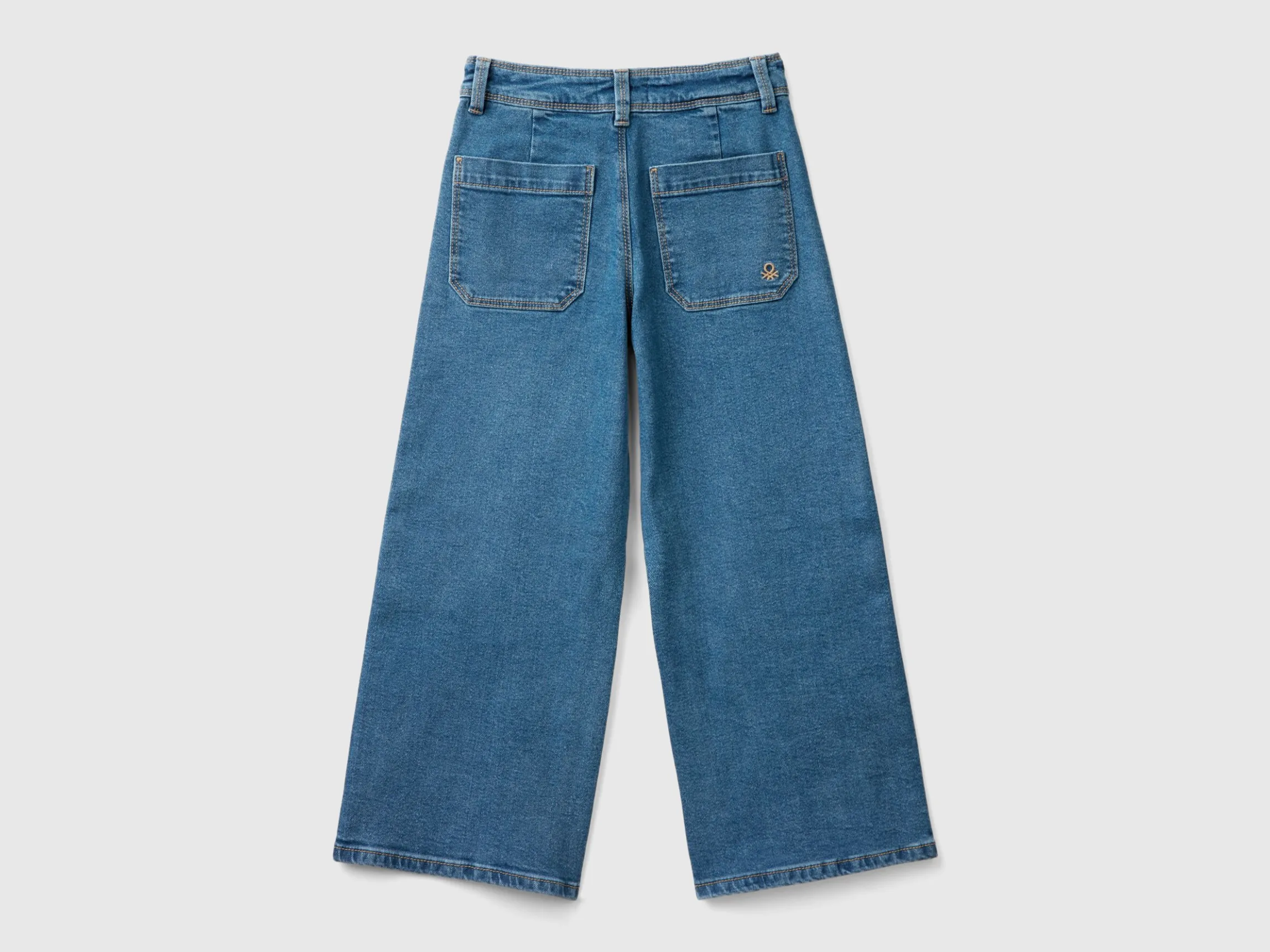 recycled cotton blend jeans
