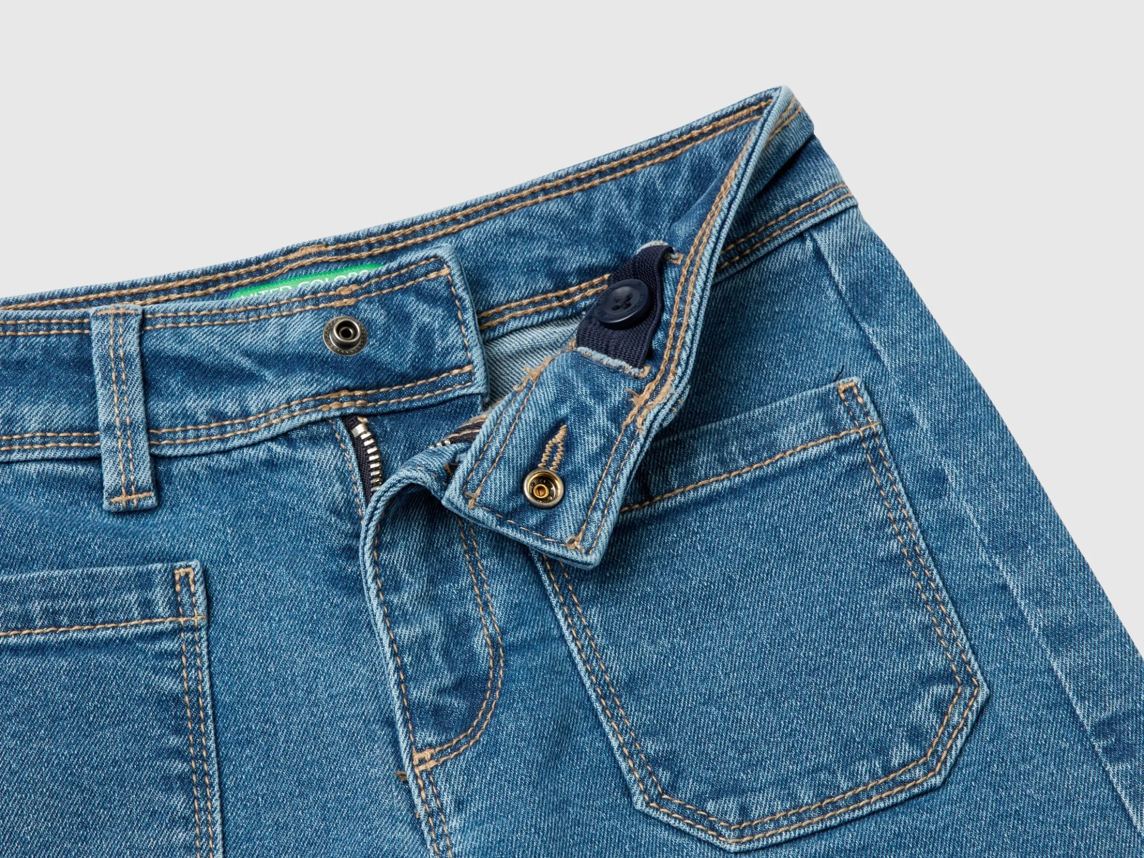 recycled cotton blend jeans