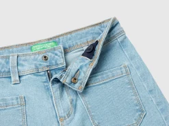 recycled cotton blend jeans
