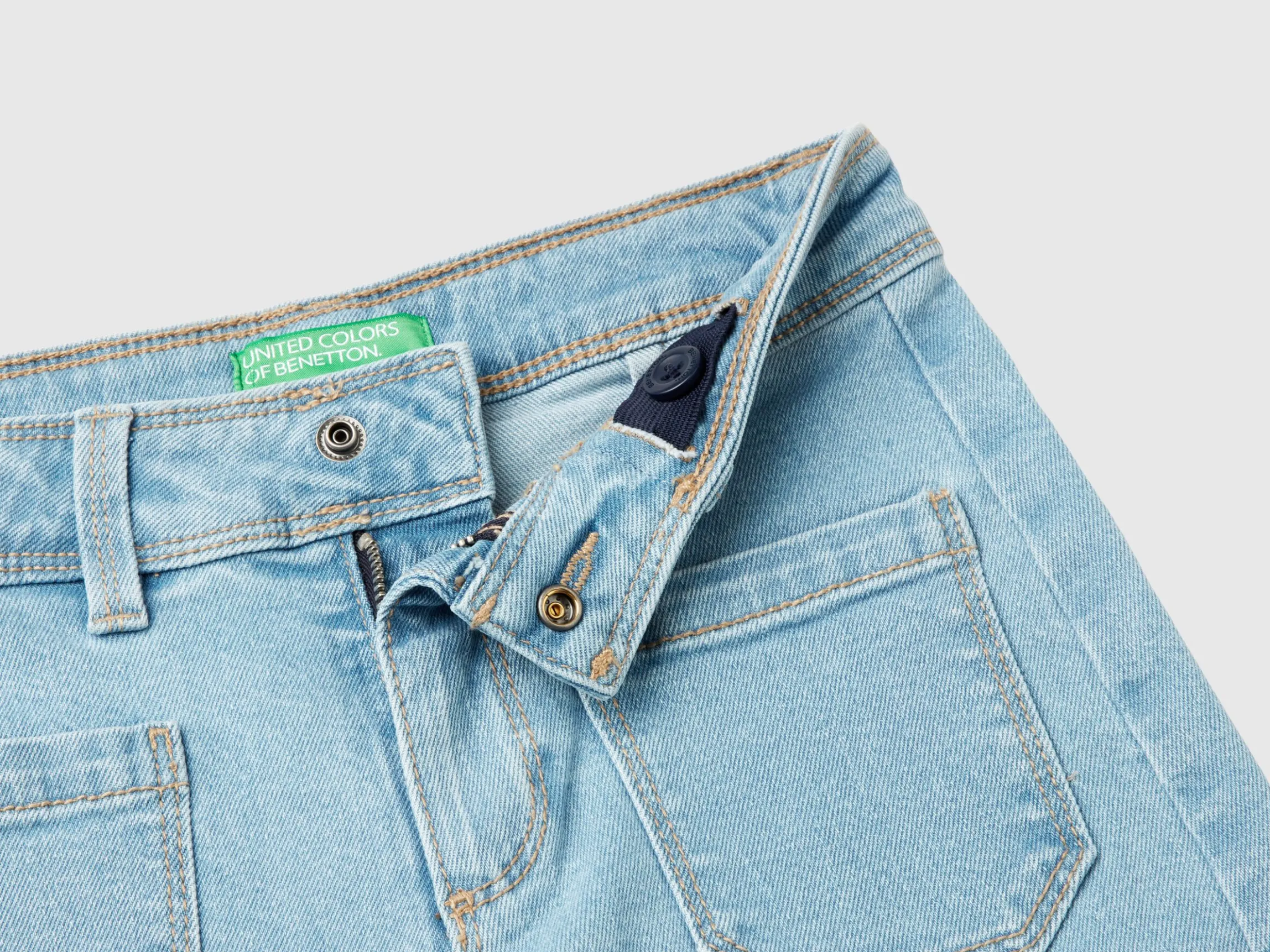 recycled cotton blend jeans