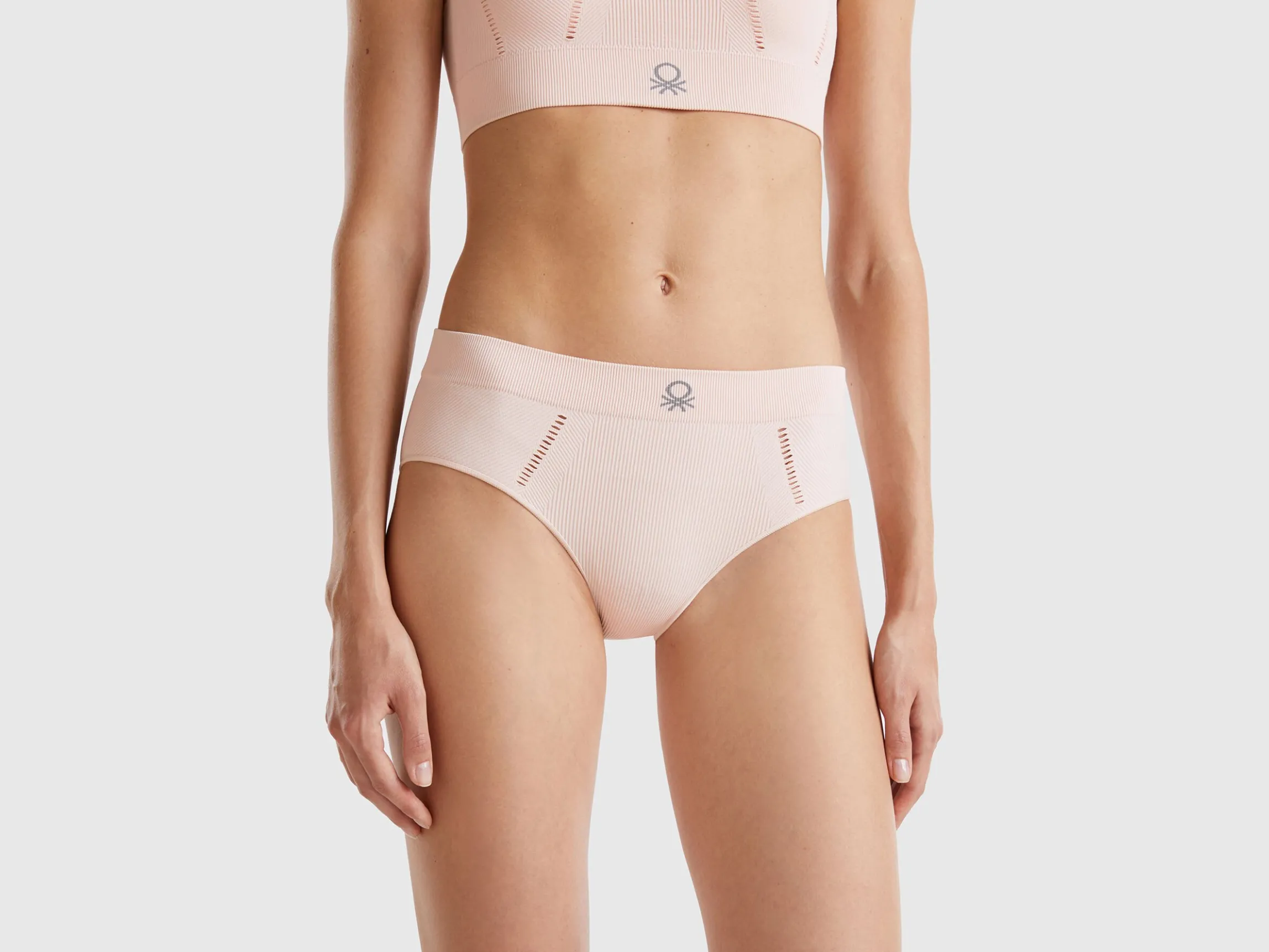 Recycled nylon blend boyshort underwear