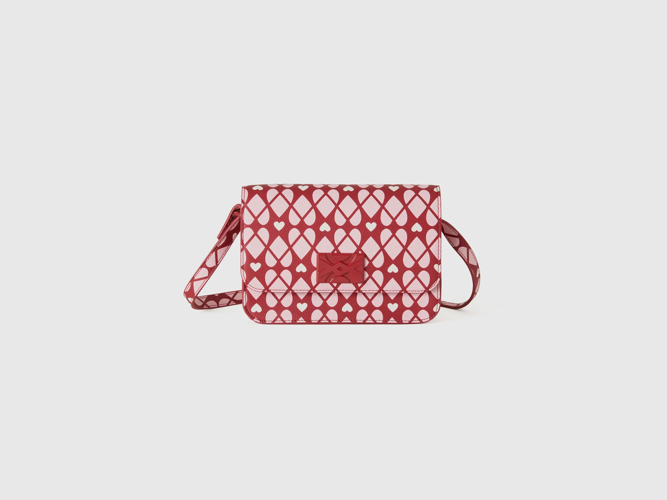 Red Be Bag with heart print