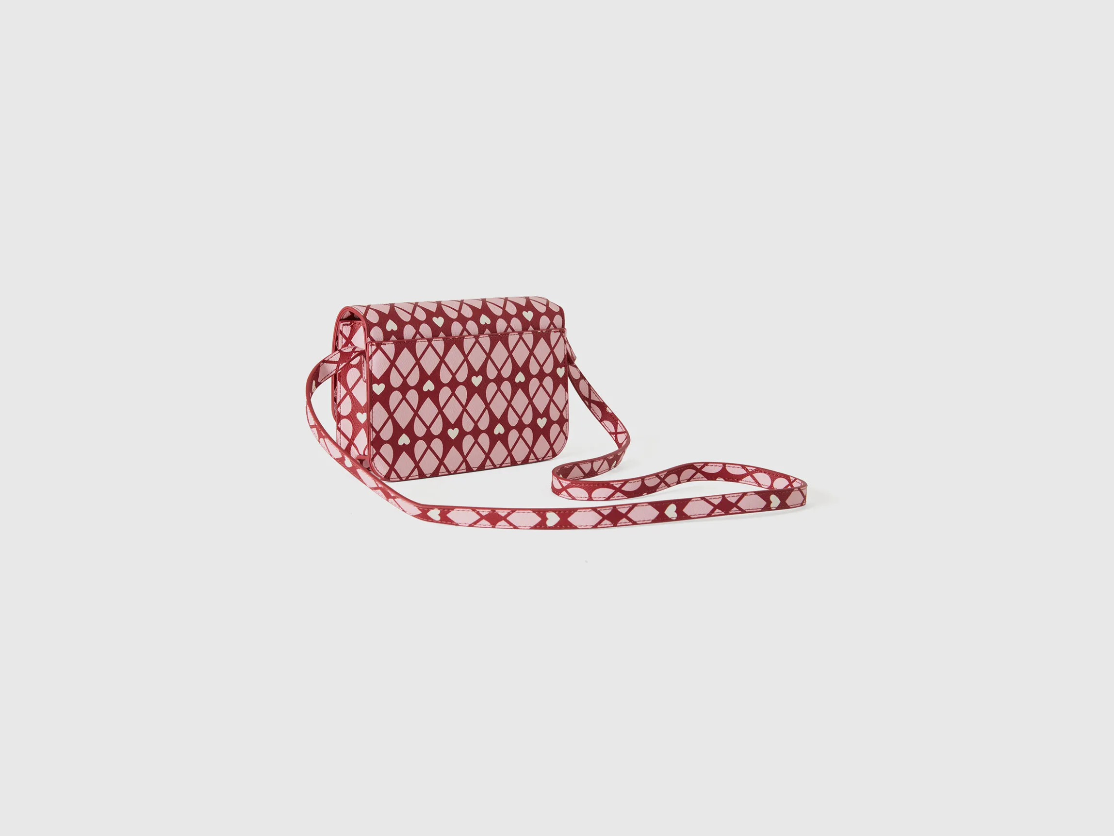 Red Be Bag with heart print