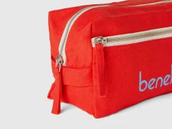 Red beauty case in pure cotton