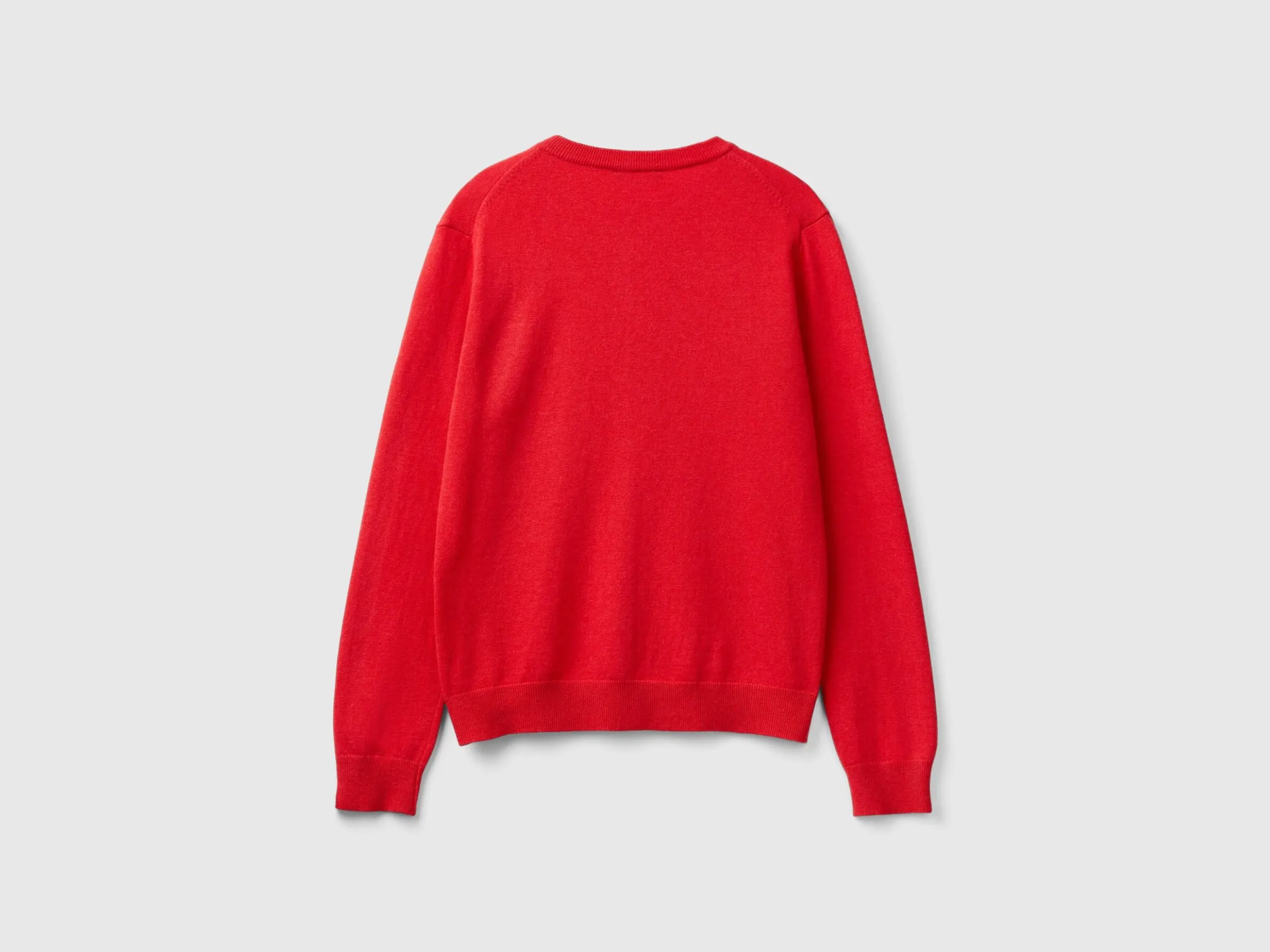 Red cardigan in wool and cashmere blend