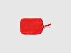 Red keychain and coin purse