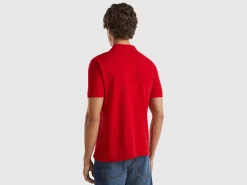 Red regular fit polo
