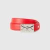 Red thin belt