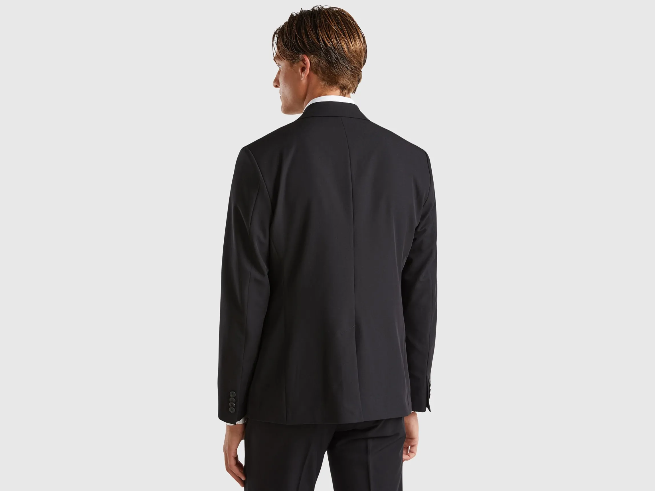 Regular fit blazer in viscose blend
