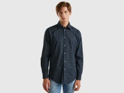 Regular fit patterned shirt