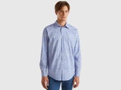 Regular fit patterned shirt