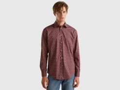 Regular fit patterned shirt