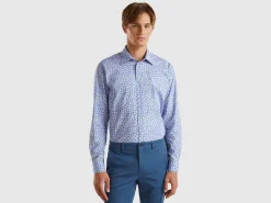 Regular fit patterned shirt