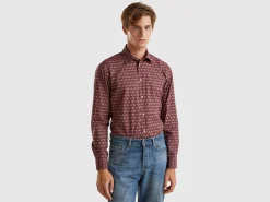 Regular fit patterned shirt