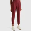 Regular fit pure linen trousers