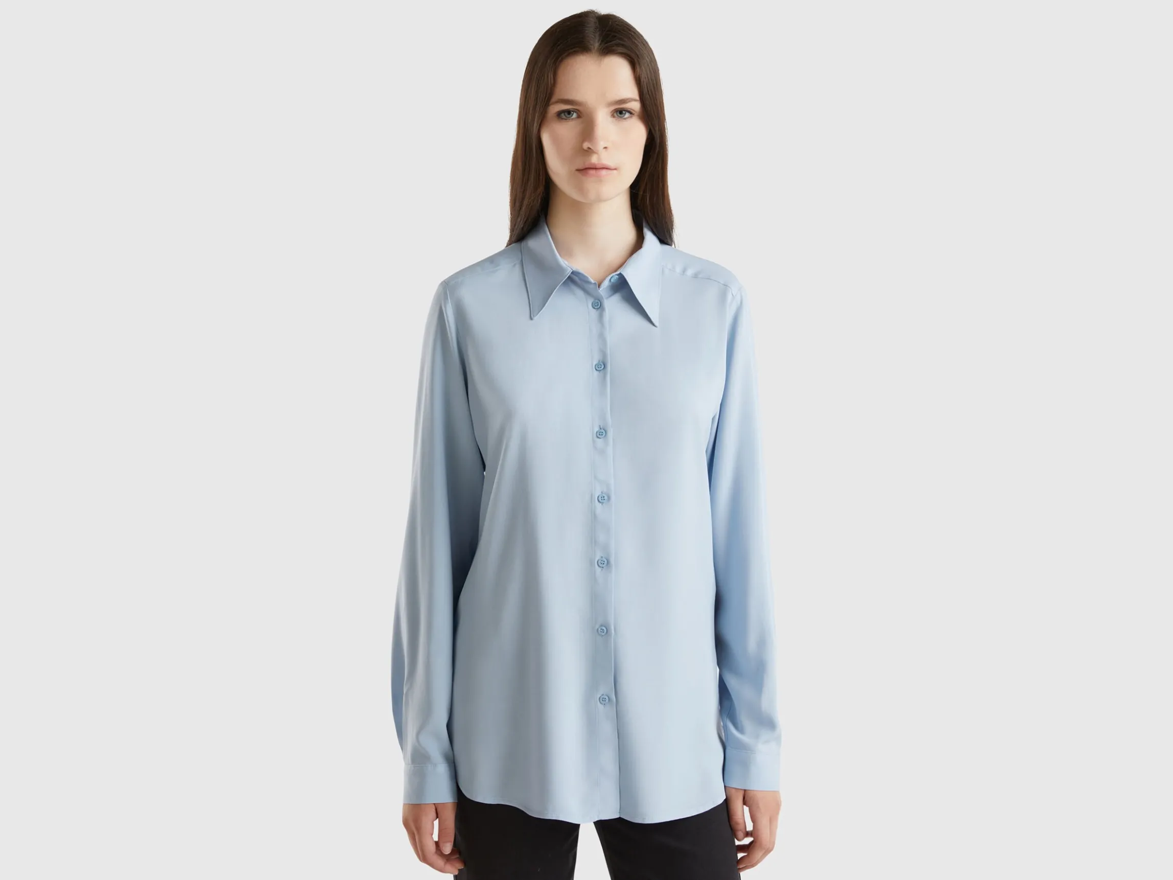 Regular fit shirt in viscose