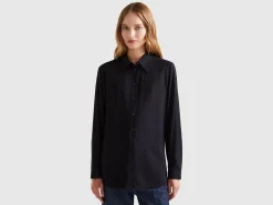 Regular fit shirt in viscose