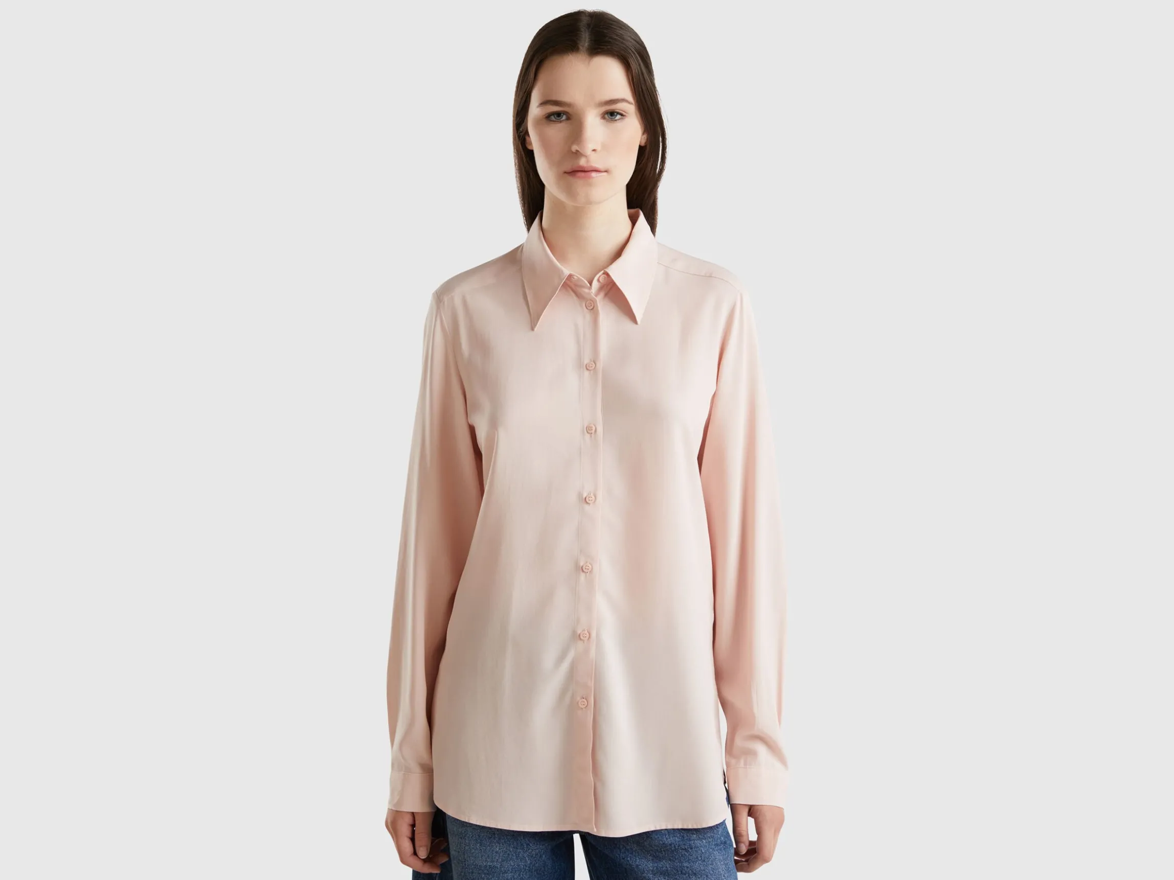 Regular fit shirt in viscose