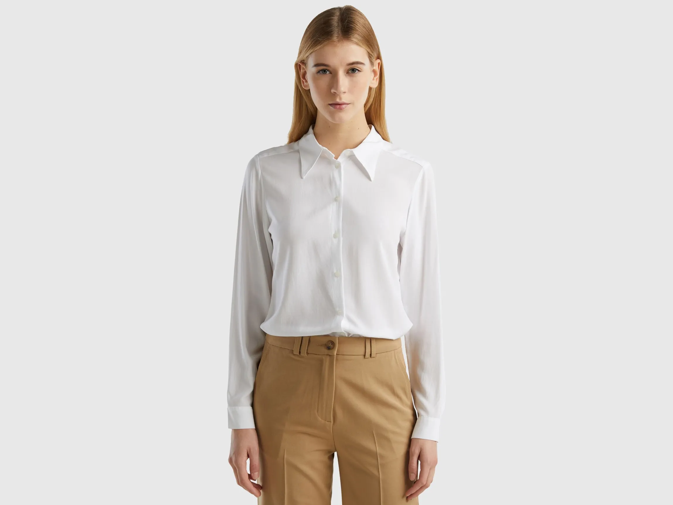 Regular fit shirt in viscose