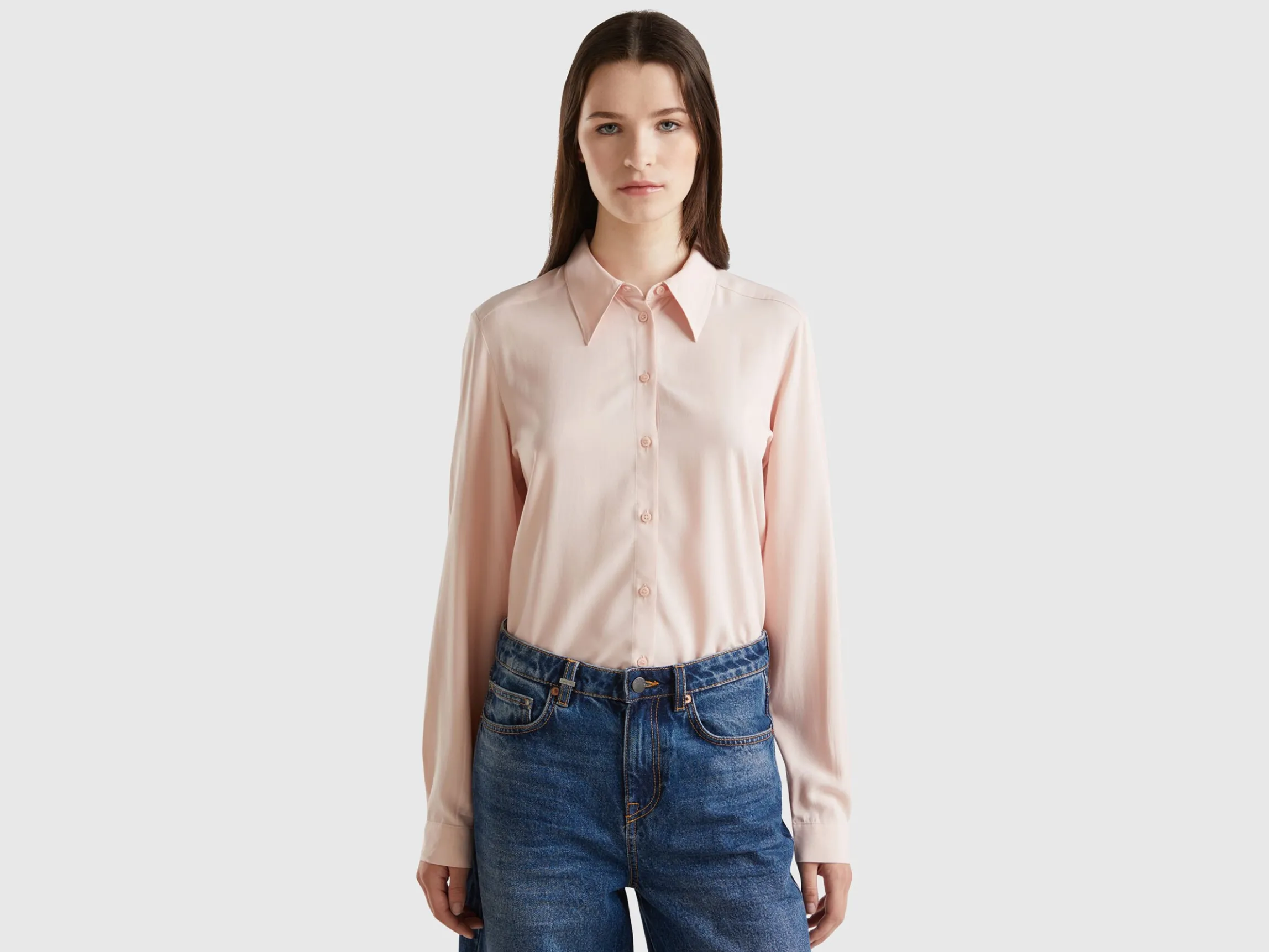 Regular fit shirt in viscose