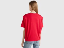 Regular fit t-shirt with creases