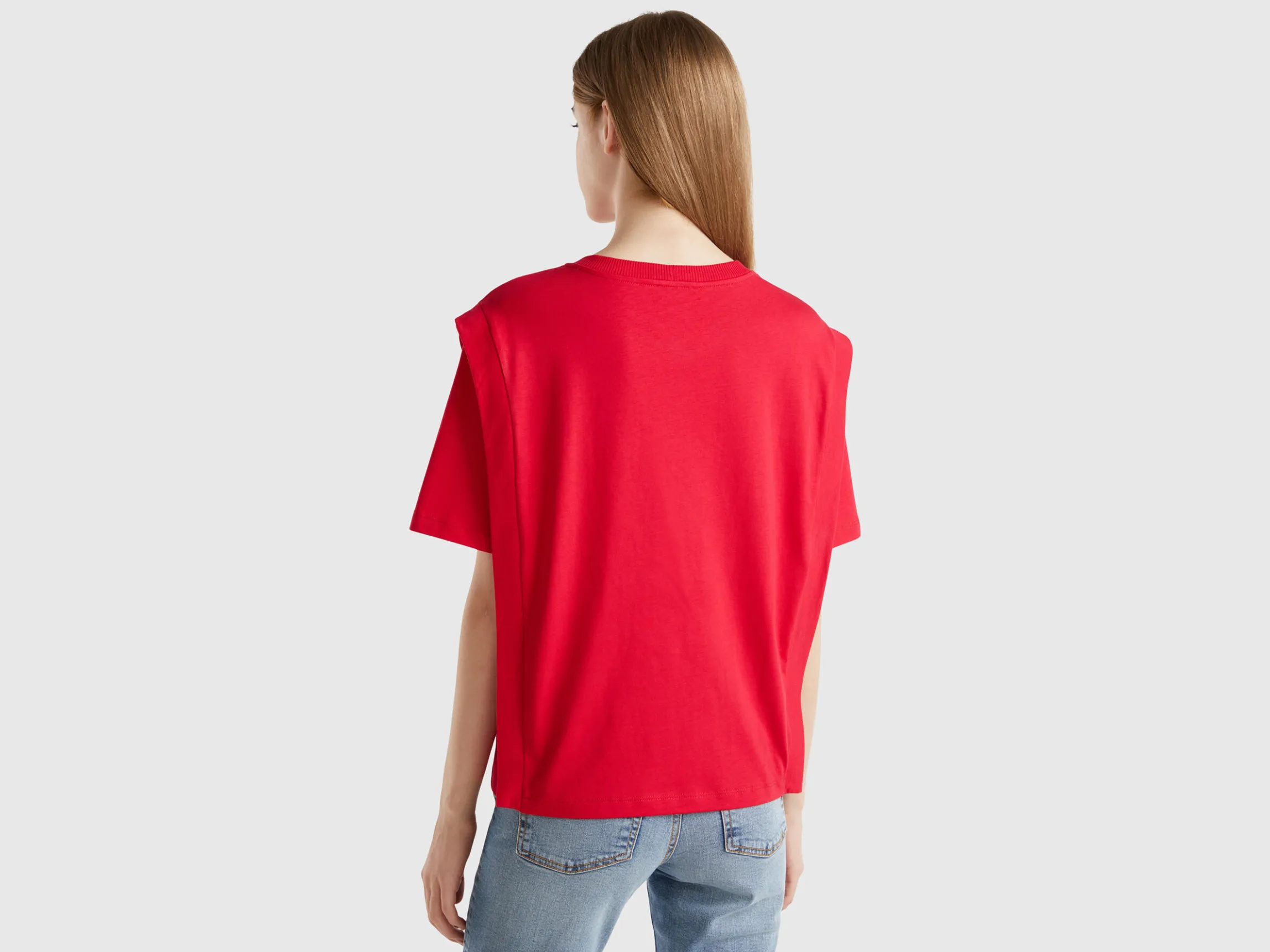 Regular fit t-shirt with creases