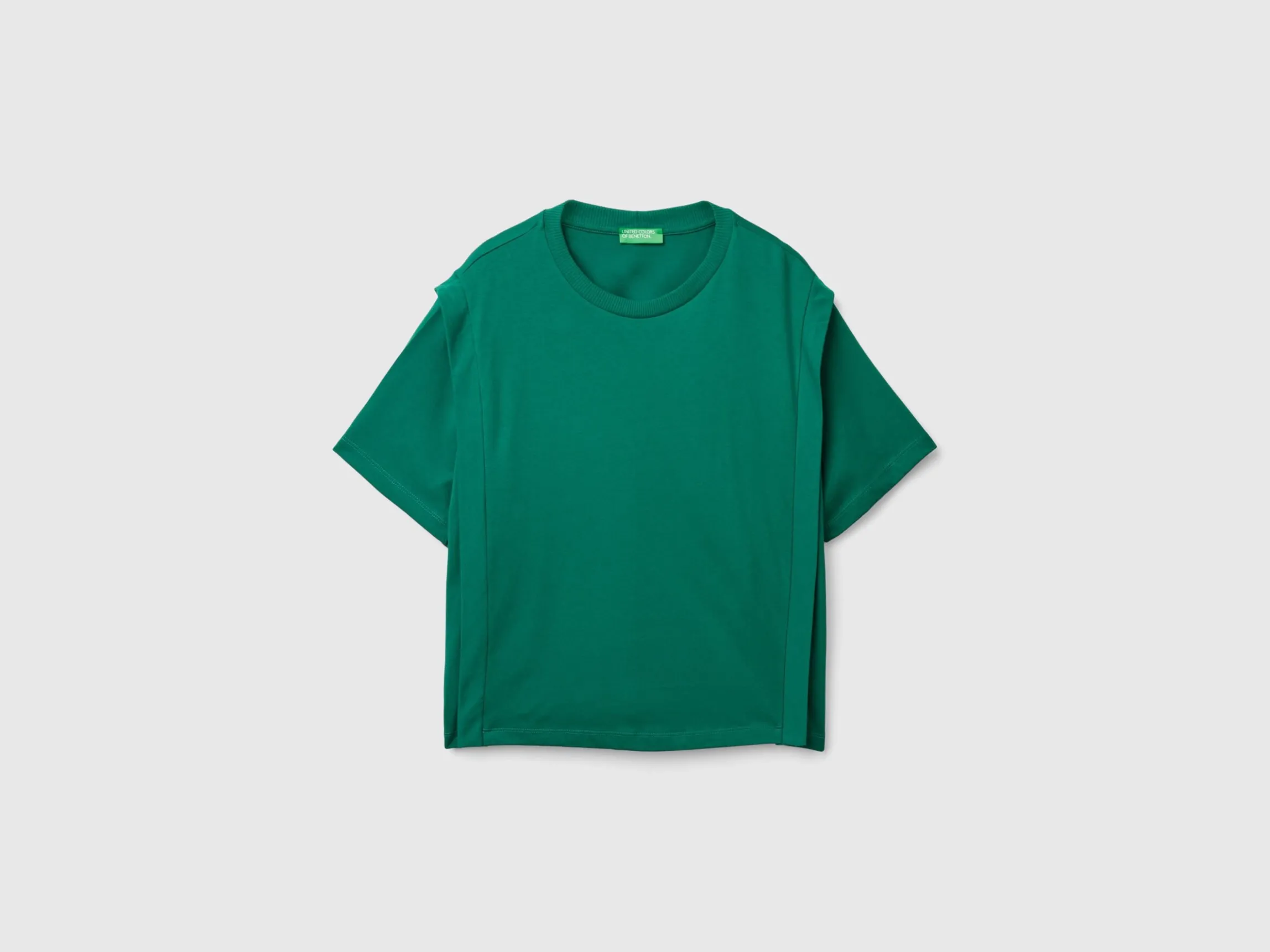Regular fit t-shirt with creases