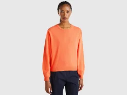 Relaxed fit pure Merino wool sweater