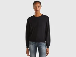 Relaxed fit pure Merino wool sweater