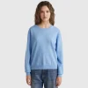 Relaxed fit pure Merino wool sweater
