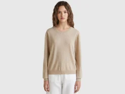 Relaxed fit pure Merino wool sweater