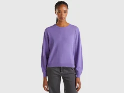 Relaxed fit pure Merino wool sweater