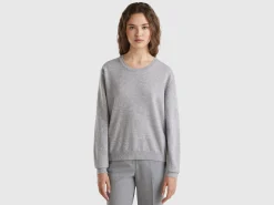 Relaxed fit pure Merino wool sweater