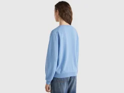 Relaxed fit pure Merino wool sweater