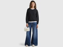 Relaxed fit pure Merino wool sweater
