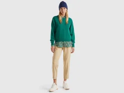 Relaxed fit pure Merino wool sweater