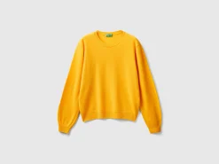 Relaxed fit pure Merino wool sweater