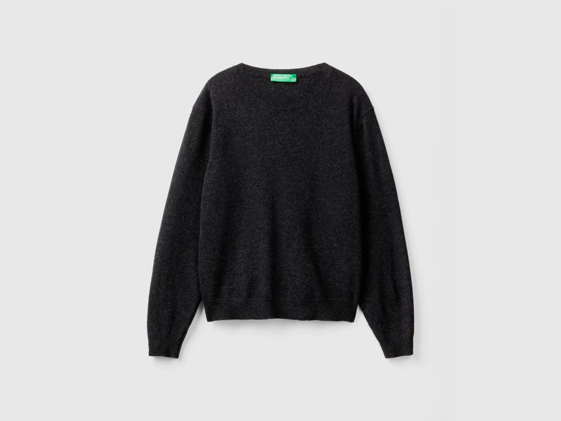 Relaxed fit pure Merino wool sweater