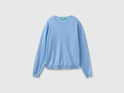 Relaxed fit pure Merino wool sweater