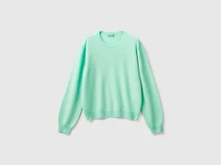 Relaxed fit pure Merino wool sweater