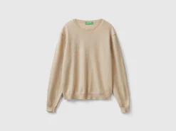 Relaxed fit pure Merino wool sweater
