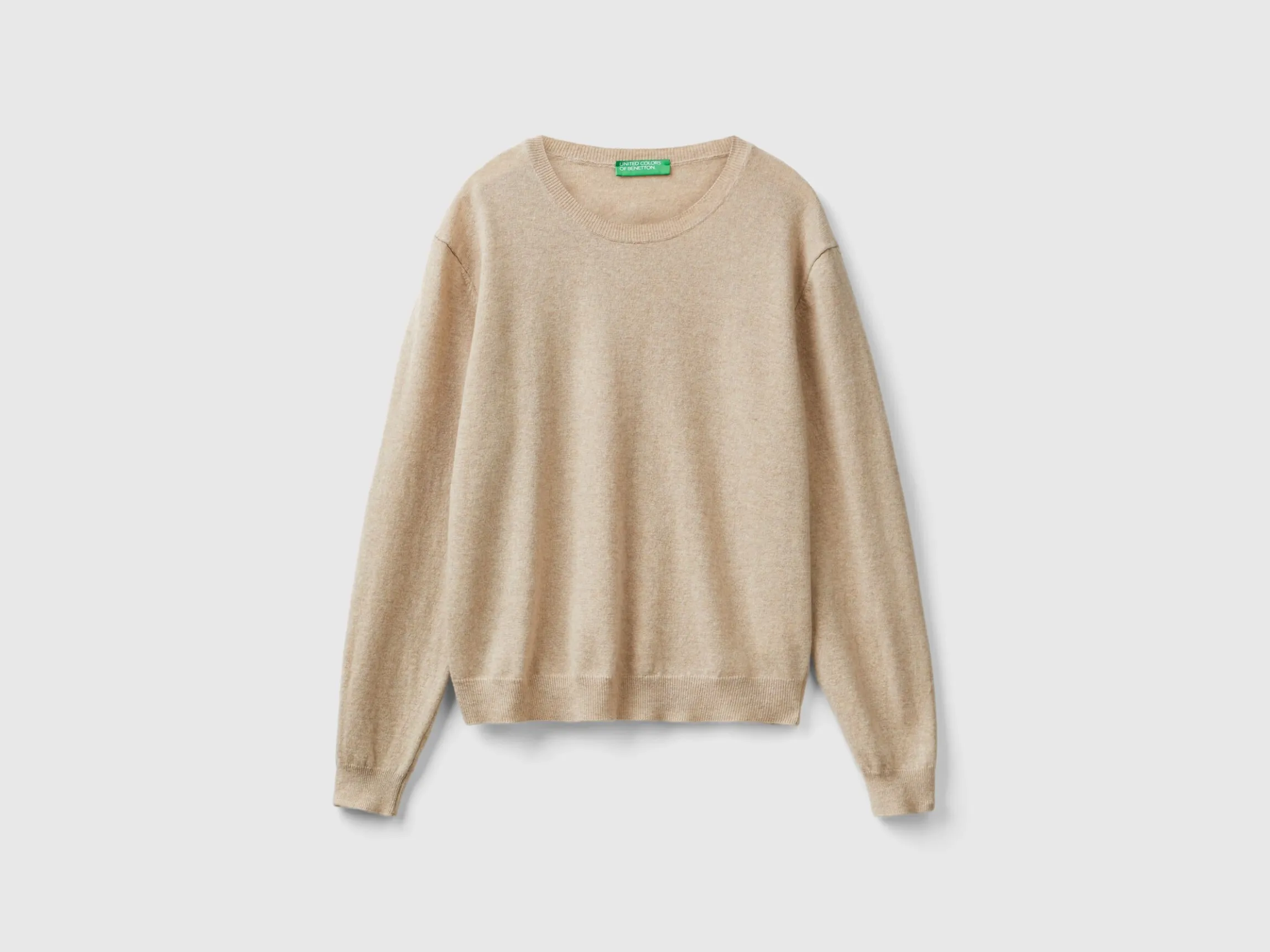 Relaxed fit pure Merino wool sweater