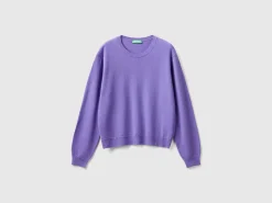 Relaxed fit pure Merino wool sweater