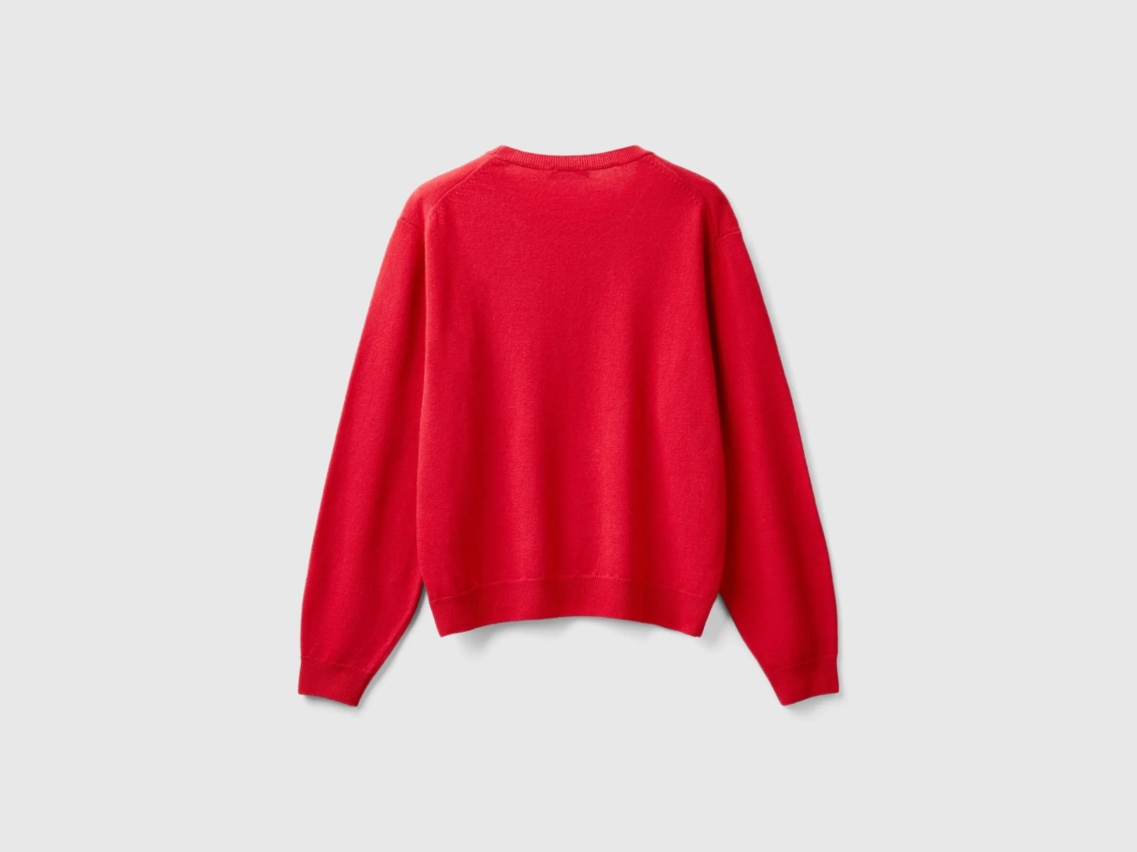 Relaxed fit pure Merino wool sweater