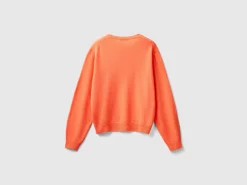 Relaxed fit pure Merino wool sweater